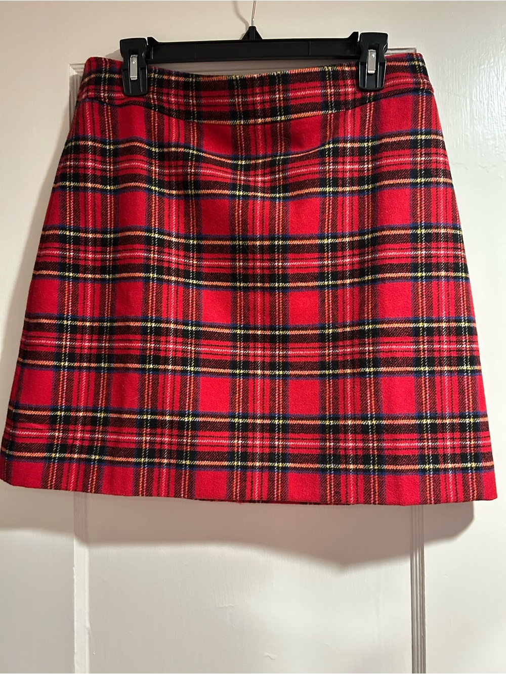 J. Crew Red Plaid Mini Skirt